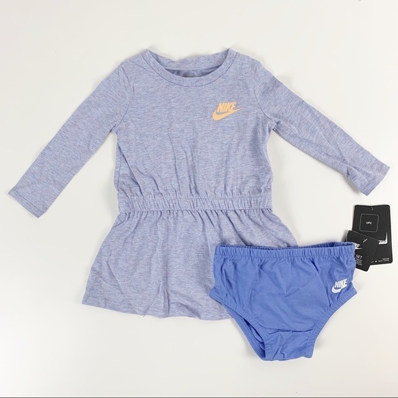 NIKE JERSEY ESSENTIALS DRESS & BLOOMER 2-PIECE SET - Picture 2 of 12